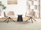 270&deg Swivel Home Office Desk Chairs Set of 2,Modern Dining Chairs, Upholstered Bedroom Chairs W757P281146