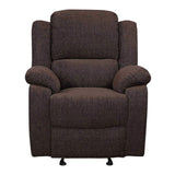 Brown Pillow Top Arms Glider Recliner B062P184512