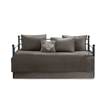 6 Piece Reversible Daybed Cover Set Dark Grey Daybed B03597552
