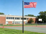 25FT Telescoping Flagpole Kit, 3 Display Modes with 3x5 American Flag & Professional Accessories, 03629586