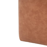 Square PU Leather Ottoman,Tan N757P180768T