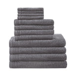 ZUN 100% Cotton Quick Dry 12 Piece Bath Towel Set B03595009