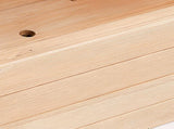 43.5*17.5*44.5 In Fir With Arched Lattice Raised Garden Bed Wooden Planting Frame Natural 76525106