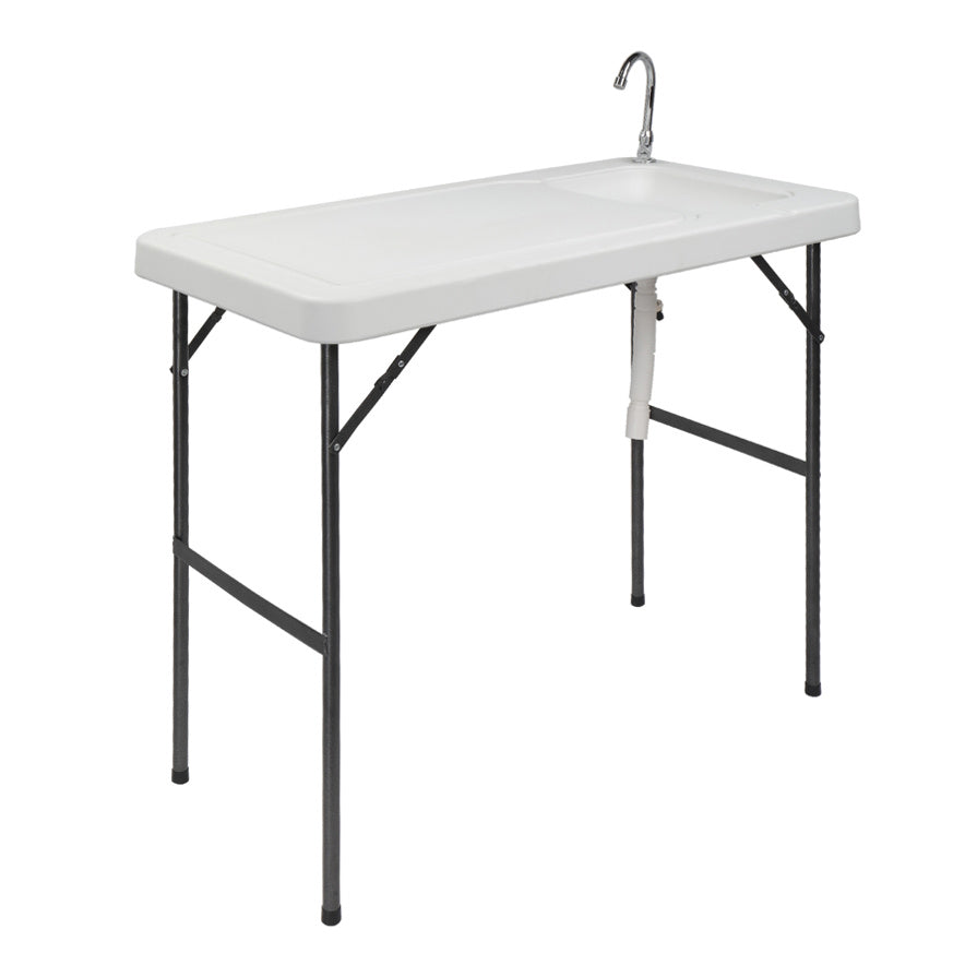 Folding Portable Fish Fillet & Hunting & Cutting Table with Sink Fauce ...