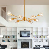 Modern Crystals, 9 Lights Golden for Living Room Bedroom, Dining Room W1340P189548