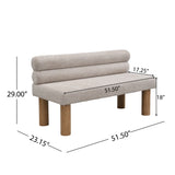 Upholstered Dining Bench, End of Bed, Entryway Bench, Boucle Ottoman for Dining Room, Bedroom, N779P292154E
