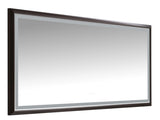 72 x6 Inch LED Bathroom Mirror with Aluminum Frame, Wall Mounted Vanity Mirror, Anti-Fog, Memory, W2287P358704