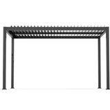 8610C Louver Pergola 10x13FT Aluminum Frame & Louvers W2089P187635
