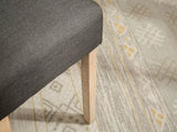 Habit Solid Wood Tufted Parsons Dining Chair, Set of 2, Charcoal T2574P164542