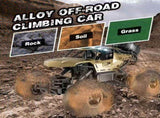 2026 2 Batteries 112 Rock Crawler Rechargeable Off Road Truck 4WD , golden Metal Shell LED 70580711
