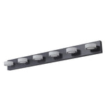 (Same as W1340110595/L2010) LED Modern Black 6-Light Vanity Lights Fixtures Over Mirror Bath Wall W1340P206812