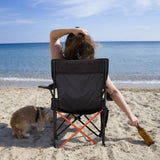 2 Pack 2-in-1 Camping Chair Reclining, Lightweight Folding Camping Chair with Adjustable Backrest & 02370354