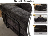 Compression Sofa,Convertible Floor Sofa Bed with Fixed-Shape Frame, Boneless Modular Sectional 51374558