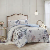 King/Cal King 3 Piece Cotton Printed Duvet Cover Set B03597364
