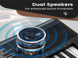 61-Key Portable Electric Keyboard for Beginners, 58.4217.785.08 cm Digital Piano with 100 40918663