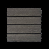 Wood Plastic Composite Deck Tiles Set of 20pcs, DIY Interlocking Decking Tiles, Floor Tile, Durable, W2805P205619