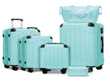 Luggage Sets 6 Piece with Duffel Bags, Hardside Expandable Suitcases with Spinner Wheels TSA Lock, W3412P391676
