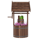 ZUN Garden Bed、 Wooden Wishing Well 58322197