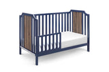 Brees Island 3-in-1 Convertible Crib Midnight Blue/Brownstone B022P204862