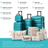 Hardshell ABS Luggage Set - Lightweight & Durable Suitcases with Dual Spinner Wheels, Carry-On & N730P262653D