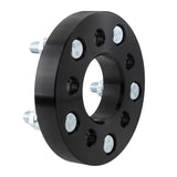 4pcs 1" Thick 5x100 to 5x114.3 Wheel Adapters 12x1.5 5x4.5 Black Spacers 15429016
