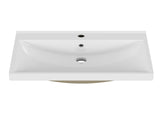 24 Inch Bathroom Vanity Sink Top,Ceramic Basin,2.6-inch Thickened Ceramic Basin,Does Not Include W3151P374492