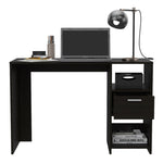 ZUN Arlington Computer Desk with 2-Open Storage Shelves and Drawer with Handle B128P148859