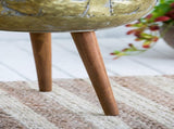 Set of 2 Metal Planter With Wood Legs Stand, LD18.5x23.5" SD15.7x20" W2078P498308