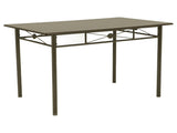 Walnut and Dark Bronze 5-Piece Rectangle Dining Set B062P153843