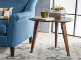 Arlana Faux Wood and Rubberwood End Table, Walnut 82134106