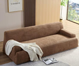 ZUN WKS9 Camel sofa, modern simplicity, durable fabric, solid wood frame, high density sponge filler W2085P154089