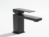 Single Handle Bathroom Faucet Lavatory Faucet Stainless Steel Single Hole-T20, Matte BlackUnable 83911547