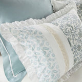 Cal King 9 Piece Cotton Percale Duvet Cover Set B03597321
