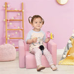 ZUN 2-in-1 Multifunctional Kids Sofa-Pink （Prohibited by WalMart） 39949399