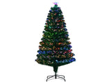 7 FT Pre-lit Christmas Tree, Artificial Fiber Optic Christmas Tree with Lighted Top Star and 280 36344668