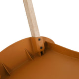 4-PackTropical Orange Chairs Red Oak Wood Legs & PP Seat, Indoor Dining & Living Room Furniture W3450P322871