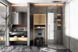 Toilet storage rack, independent bathroom, laundry room, space saving, natural color W2207P147171