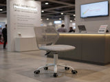 Modern Swivel Office Lobby Reception Chair for Professional Waiting Room, Pebble gray 40000504