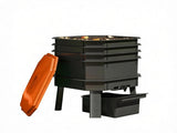 Orange 4-Tray Worm Composter Bin 7.4 Gal Odor-Free, Leak-Proof Indoor & Outdoor Food Waste 97306231