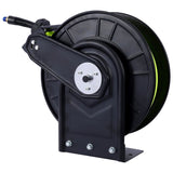 ZUN Retractable Air Hose Reel With 3/8" Inch x 50' Ft,Heavy Duty Steel Hose Reel Auto Rewind W46566958