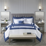 8 Piece Comforter and Quilt Set Collection Navy Full/Queen B03597092