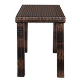 ZUN Bar Table Brown Gradient （ONLY table） 07380505