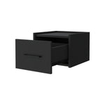 ZUN Elfrida Wall-Mounted Nightstand, Sleek Single-Drawer Design with Spacious Top Shelf B128P176108