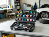 28-Piece Universal Radiator Pressure Tester Kit, Manual Pump with Color-Coded Test Caps, Coolant 61895304