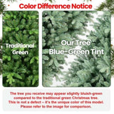 Artificial 4ft Blue green Tint Christmas Tree with 592 PE/PVC Mixed Branch Tips, memory wireiron 04785518