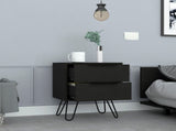 Nightstand with 2 Drawers, Modern Bedside Table with Storage, Bedroom End Table for Home B097132918