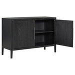 ZUN U-Style Storage Cabinet Sideboard Wooden Cabinet with 2 Metal handles and 2 Doors for Hallway, WF299849AAB
