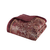 12 Piece Comforter Set with Cotton Bed Sheets Red Queen B035128826