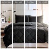 3M Scotchgard Diamond Quilting Reversible Down Alternative Comforter Set B03595025