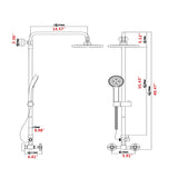 Handshower Head with Handheld System with 8" Rain HeadRain System Dual W1219106070